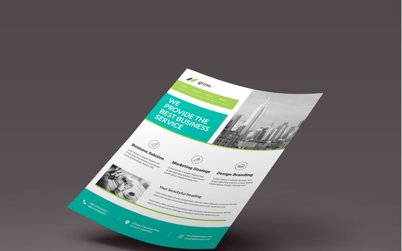 Download Фирменный стиль "Provide The Best Business Service - Corporate Identity Template" / Provide The Best Business Service - Corporate Identity Template - Фирменный стиль на тему графика flyer corporate corporate creative flyer travel business card card liflet computer internet stationery id kit blue hi-quality official symple green