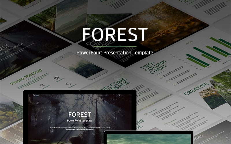 Szablon PowerPoint Forest