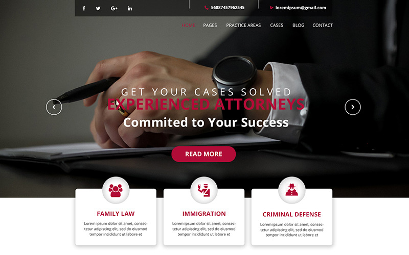 Download PSD шаблон "Attorney PSD Template" / Attorney PSD Template - PSD шаблон на тему юридическая фирма law criminal defense immigration lawyer legal constitutional attorney justice lawfirm consultant advocate political adviser accountant finance bootstrap template theme psd