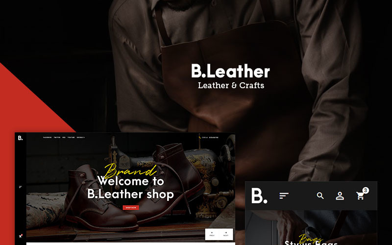 Leather & Crafts PrestaShop Theme