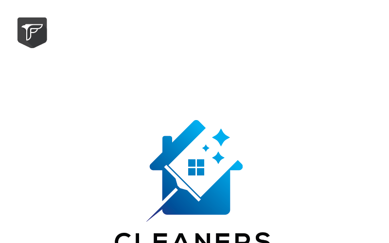 Download Шаблон логотипа "Cleaners Logo Template" / Cleaners Logo Template - Шаблон логотипа на тему графика 