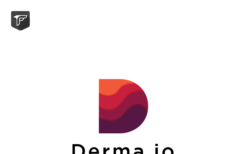 Download Шаблон логотипа "Derma.io Logo Template" / Derma.io Logo Template - Шаблон логотипа на тему графика 