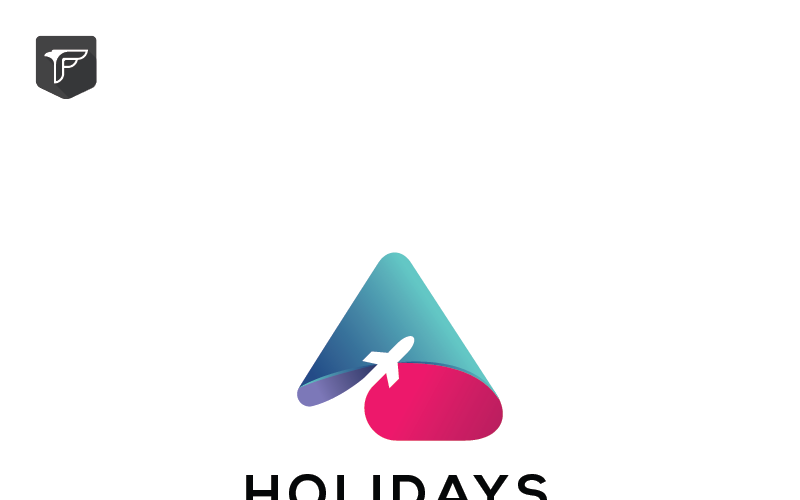 Download Шаблон логотипа "Holidays Logo Template" / Holidays Logo Template - Шаблон логотипа на тему графика 