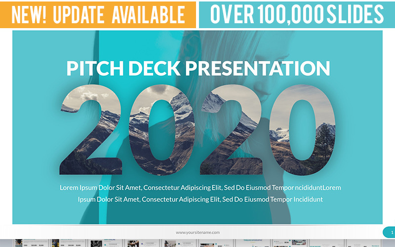 Modello PowerPoint 2020 Multipurpose Pitch Deck [Versione 4]