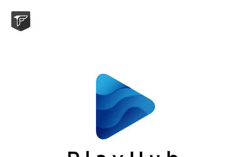 Download Шаблон логотипа "Playhub Logo Template" / Playhub Logo Template - Шаблон логотипа на тему графика 