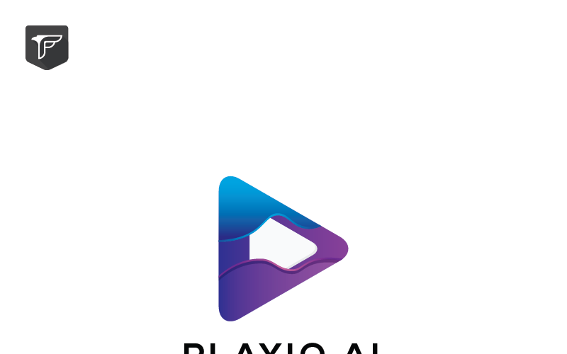Download Шаблон логотипа "Playio Logo Template" / Playio Logo Template - Шаблон логотипа на тему графика 