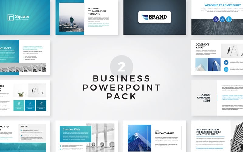 Šablona PowerPoint sady Clean Business Presentation Pack
