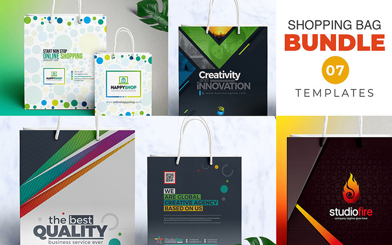 Download Фирменный стиль "7 Shopping Bag Bundle - Corporate Identity Template" / 7 Shopping Bag Bundle - Corporate Identity Template - Фирменный стиль на тему графика shopping bag bundle template pack package big bundleundefined