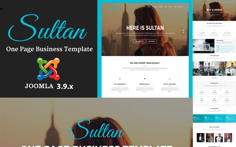 Sultan - One Page Joomla Template