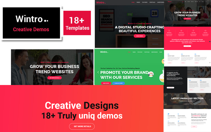 Wintro - Responsieve Joomla-sjabloon
