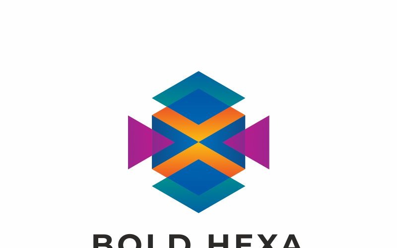 Bold Hexagon Logo Template Templatemonster