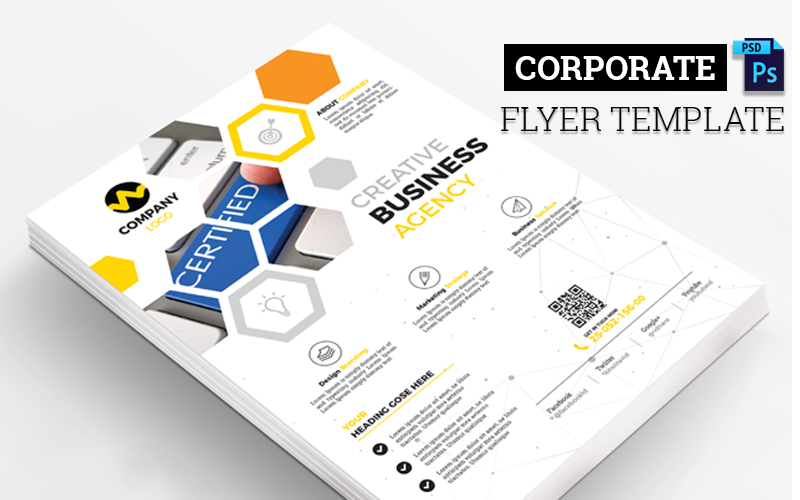 Download Фирменный стиль "Corporate Business PSD Flyer - Corporate Identity Template" / Corporate Business PSD Flyer - Corporate Identity Template - Фирменный стиль на тему графика agency brochure business company corporate creative flyer marketing abstract art artistic blue building computer graph graphic green hi-quality id kit