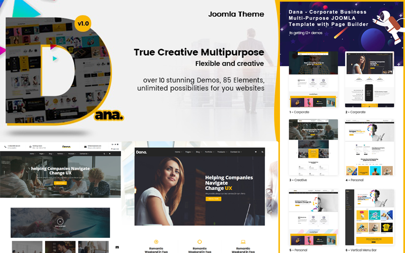 Dana — szablon Joomla dla biznesu korporacyjnego