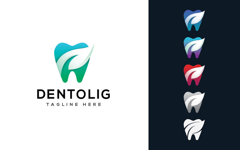Download Шаблон логотипа "Dentolig Logo Template" / Dentolig Logo Template - Шаблон логотипа на тему графика dental,home,colorful,3d,medical,clinic,care,hospital,software,apps,tooth,logo,modren,startup,agency,technology,family,youthful,data,implant