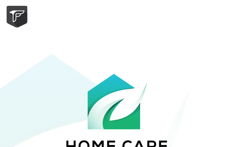 Download Шаблон логотипа "Home Care Logo Template" / Home Care Logo Template - Шаблон логотипа на тему графика 