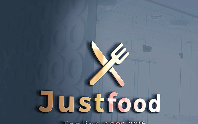 Justfood logó sablon