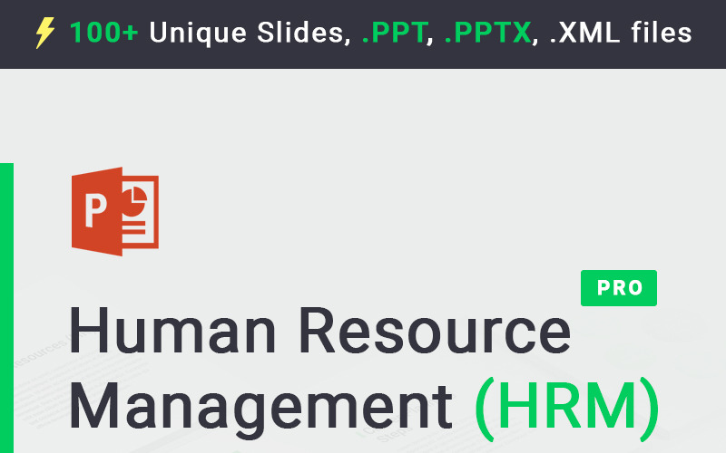 Modèle PowerPoint de ressources humaines HRM