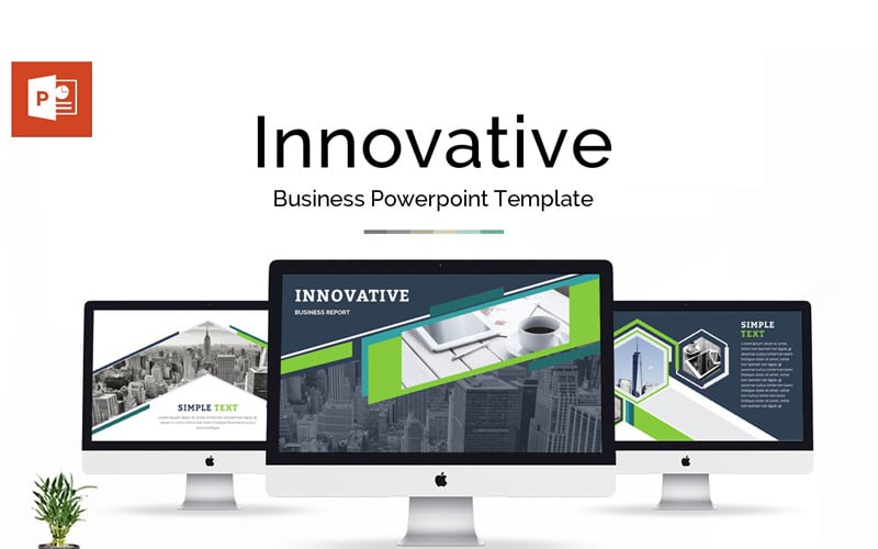 Modelo inovador de PowerPoint #79432 - TemplateMonster