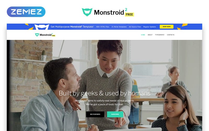 Monstroid2 - Kostenlose HTML-Website-Vorlage