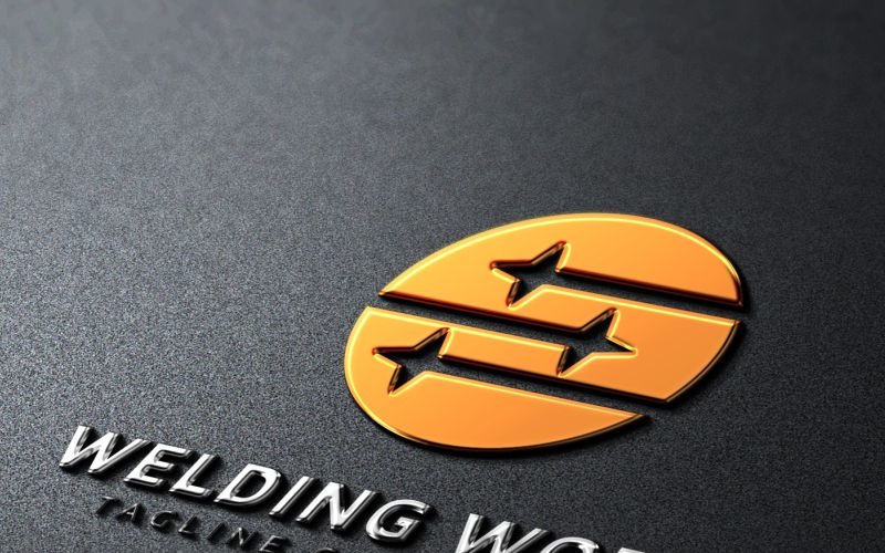 Download Шаблон логотипа "Welding Work Logo Template" / Welding Work Logo Template - Шаблон логотипа на тему графика laser artwork crest fabrication fabricator graphics illustration industrial industry male man metal retro shield torch welder welding worker
