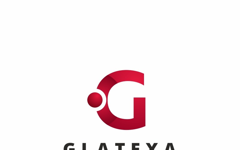Glatexa G лист логотип шаблон