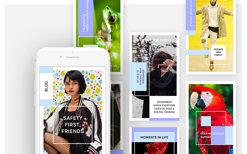 Download Шаблон для соцсетей "Instagram Stories Kit (Vol.6) Social Media Template" / Instagram Stories Kit (Vol.6) Social Media Template - Шаблон для соцсетей на тему графика social blog post instagram stories story fashion blogger lifestyle travel modern promotion