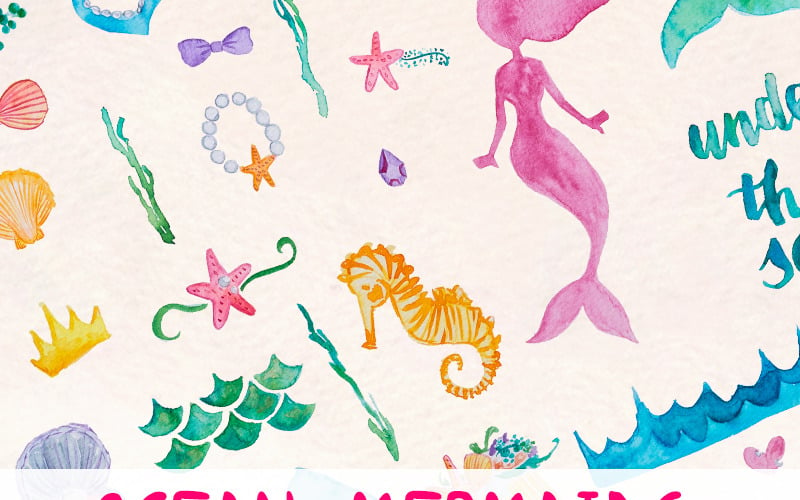 37 Ocean Mermaid - Illustration