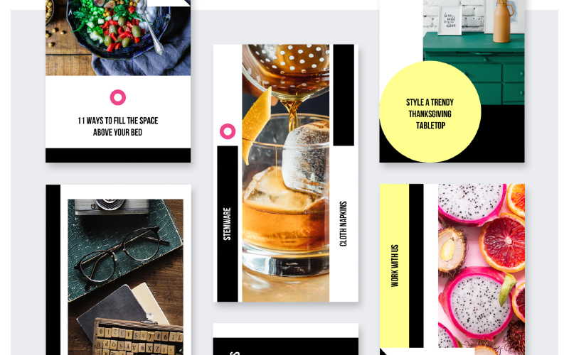 Download Шаблон для соцсетей "Instagram Stories Kit (Vol.12) Social Media Template" / Instagram Stories Kit (Vol.12) Social Media Template - Шаблон для соцсетей на тему графика social blog post insta instagram stories story fashion modern style promotion business store shop mood geometry simple colorful advertising