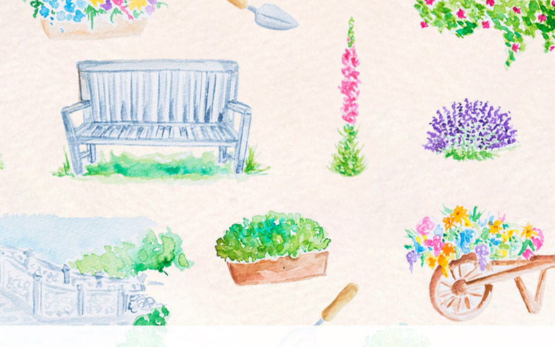 27 Jardin anglais - Illustration