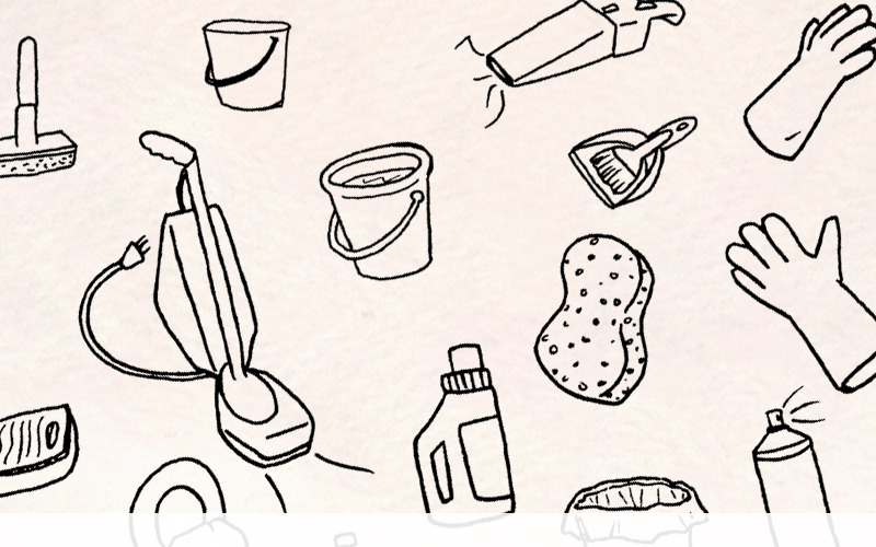 60 Limpeza e Trabalho Doméstico - Ilustração