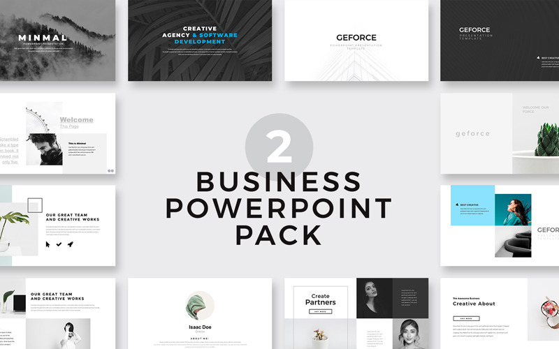 Минимальный чистый шаблон PowerPoint