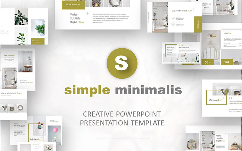 Modello PowerPoint semplice minimalista