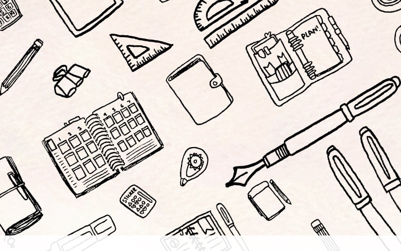 68 Papelería, material escolar y artístico - Ilustración