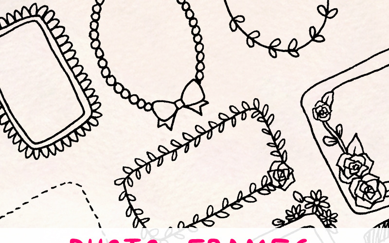 Download Иллюстрация "48 Photo Frame - Illustration" / 48 Photo Frame - Illustration - Иллюстрация на тему графика graphics blog illustration vector commercial use hand drawn website photo frames purikura clip art corner graphic hanging frame