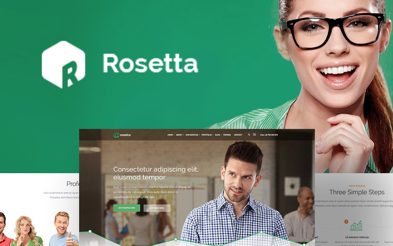 Rosetta - Creatief WordPress-thema