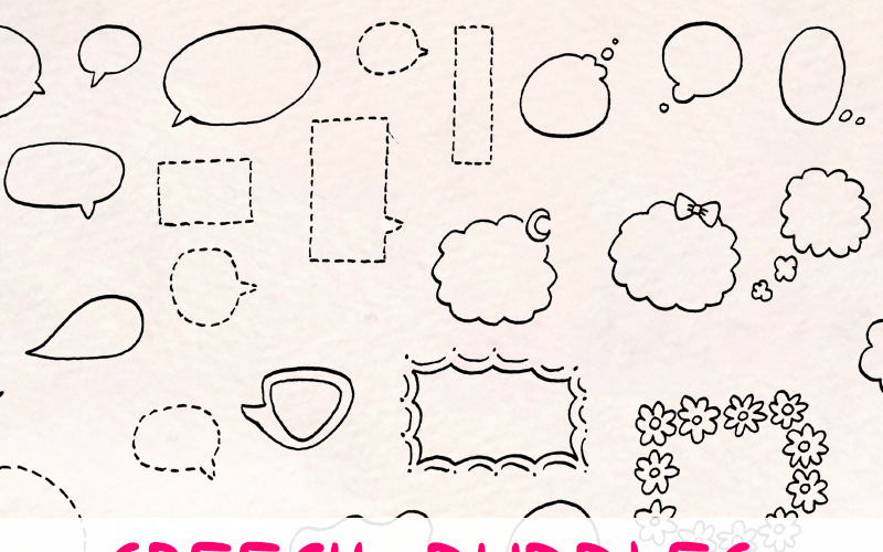 74 Spraak- en gedachtebel - illustratie