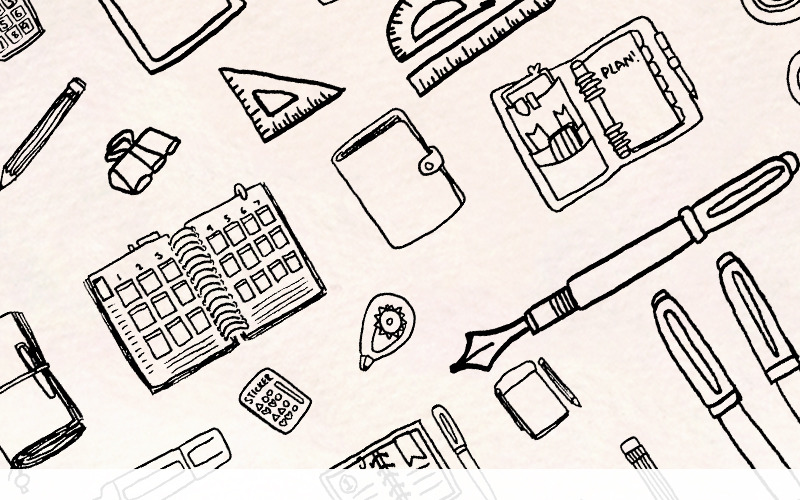 Download Иллюстрация "68 Stationery, School and Art Supply - Illustration" / 68 Stationery, School and Art Supply - Illustration - Иллюстрация на тему графика graphics blog illustration vector commercial use hand drawn line art blogger stationery school clip supply planner graphic