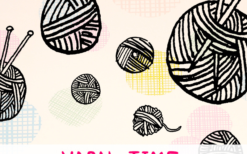 Download Иллюстрация "51 Yarn Craft Graphic Elements - Illustration" / 51 Yarn Craft Graphic Elements - Illustration - Иллюстрация на тему графика graphics blog illustration vector commercial use hand drawn knitting clip art yarn shop spinning