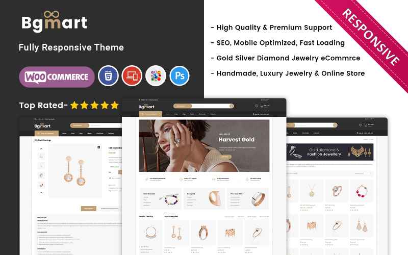 Bgmart - Sieraden en accessoires Responsief Woocommerce-thema