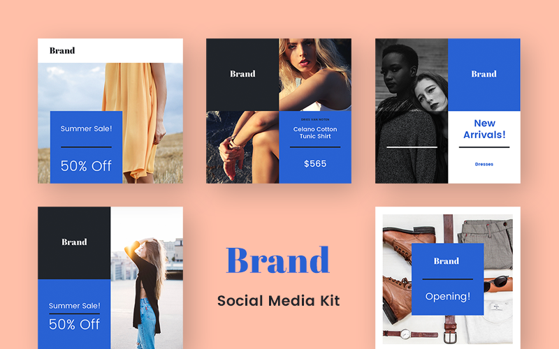 Brand Kit Social Media Vorlage