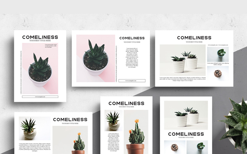 Download Фирменный стиль "Comeliness Multipurpose Postcard Flyer - Corporate Identity Template" / Comeliness Multipurpose Postcard Flyer - Corporate Identity Template - Фирменный стиль на тему графика postcard flyer botanical multipurpose template advertising marketing event indesign photoshop printable creative social pinterest fashion blog blogger