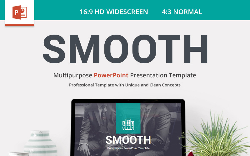Gladde PowerPoint-sjabloon