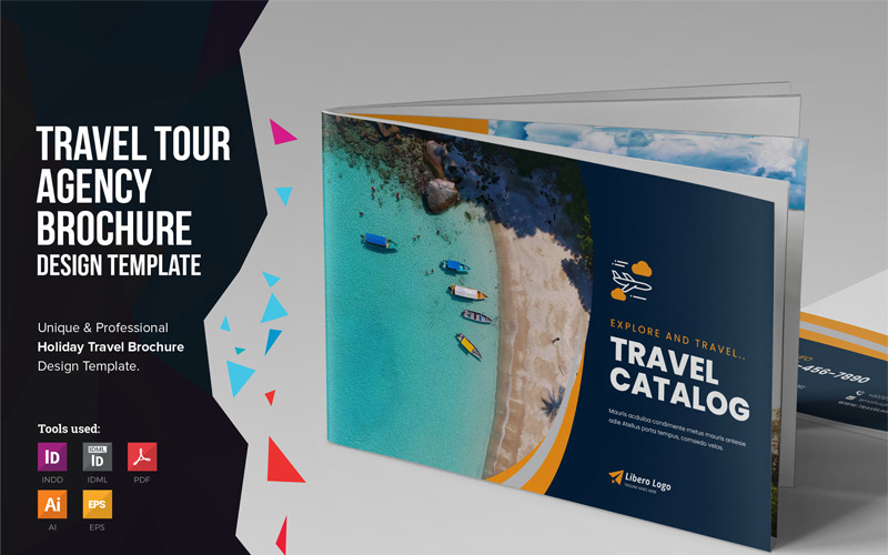 Download Фирменный стиль "Holiday Travel Brochure Catalog - Corporate Identity Template" / Holiday Travel Brochure Catalog - Corporate Identity Template - Фирменный стиль на тему графика real estate realestate brochure catalog flyer trifold magazine property sale house rent land business housing apartment agency real-estate flat buy