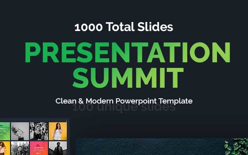 Modèle PowerPoint de présentation du sommet