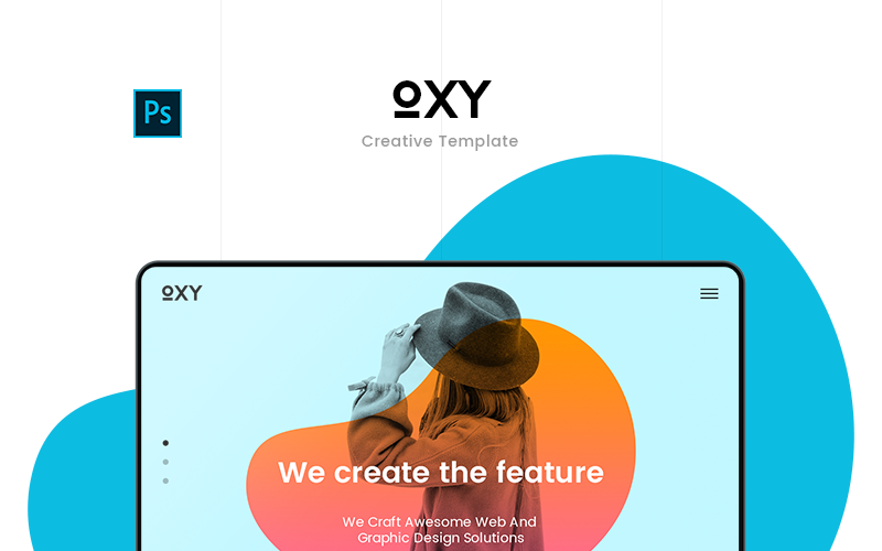 Oxy Creative PSD шаблон