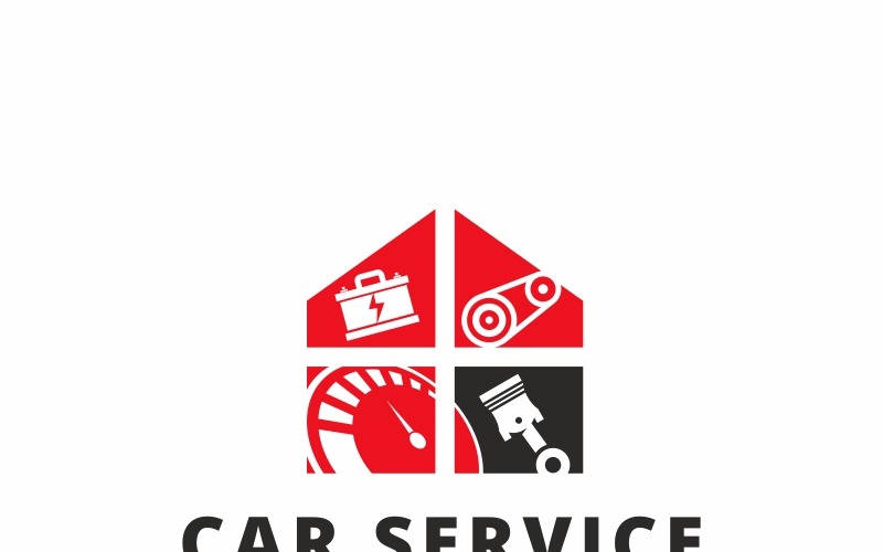 Szablon Logo usługi samochodu