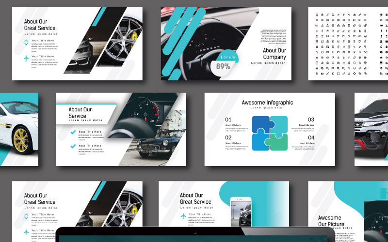 Automotive - Keynote-sjabloon