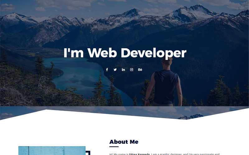 личное портфолио joomla шаблон