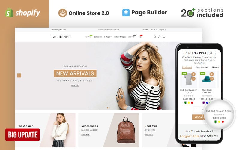 Fashionist Multipurpose Theme Shopify