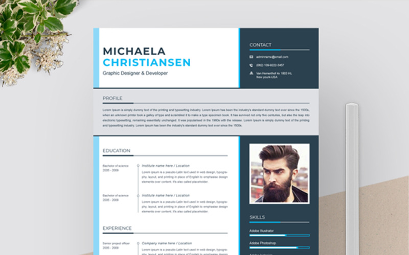 Michaela Özgeçmiş Teması